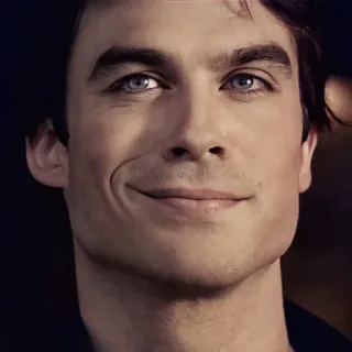 🩸 Ian Somerhalder actor, man, portrait, celebrity, blue eyes, smile telegram sticker