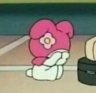 🥺 My Melody 마이 멜로디, 만화, 귀여운, 카와이, 캐릭터 telegram sticker