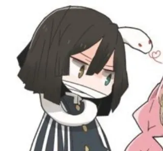 🐍 Obanai Iguro Demon Slayer อนิเมะ, ดาบพิฆาตอสูร, โอบาไน อิกุโระ, เสาหลักงู telegram sticker