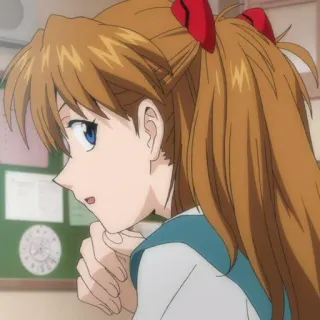 🥢 Asuka Langley Soryu Evangelion anime, character, girl, Asuka Langley Soryu, Evangelion telegram sticker