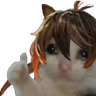 😢 Zhongli Genshin Impact cat, zhongli, genshin impact, meme telegram sticker