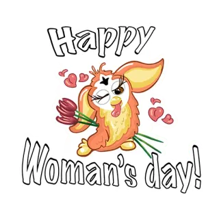 💐 Happy Woman's day! woman's day, holiday, greeting, flowers, cute, celebration telegram sticker