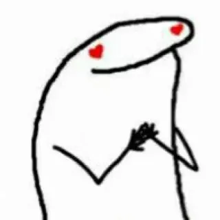 😍 FlorkOfCows, Meme, Cartoon, Liefde, Hartjesogen, Simpel, Leuk telegram sticker
