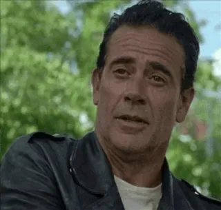 😐 Negan The Walking Dead ходячие мертвецы, апокалипсис, сериал, неган, злодей whatsapp sticker