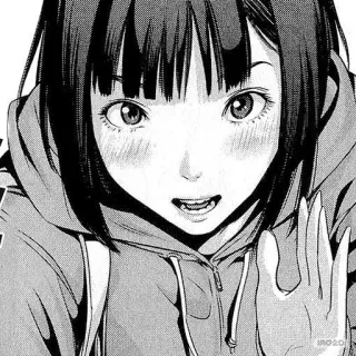 ✋️ manga, anime, girl, character, portrait whatsapp sticker