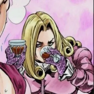 🌟 Funny Valentine JoJo's Bizarre Adventure Anime, Manga, Jojo, Boire, Saint-Valentin, Président telegram sticker