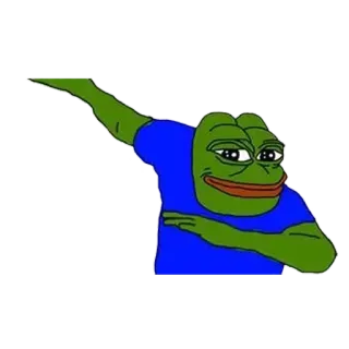 🐸 Pepe the Frog 佩佩蛙, 表情包, Dab, 网络文化 telegram sticker