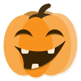 😆 zucca, halloween, autunno, arancione, autunno, vacanza telegram sticker