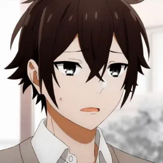 🖇 Izumi Miyamura Horimiya Anime, Postać, Manga, Wyraz twarzy, Smutny, Portret, Horimiya telegram sticker