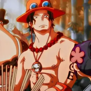 ♠ Ace One Piece 动漫, 海贼王, 艾斯, 海盗, 漫画 telegram sticker