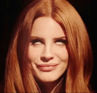😐 Lana Del Rey cantora, celebridade, retrato, mulher, Lana Del Rey telegram sticker