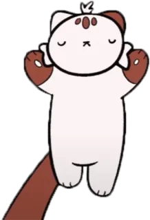 😇 cat, animal, cute, cartoon, feline, sticker telegram sticker