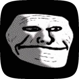 ❤️🔥 Trollface Meme, Internet, Troll, Mặt telegram sticker