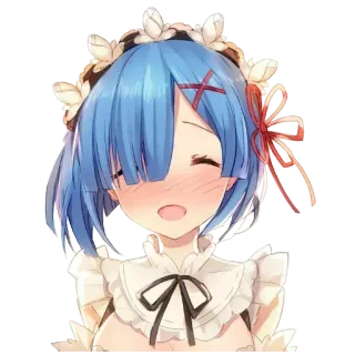☺️ Rem Re:Zero Anime, Lindo, Maid, Chica, Rem, Re:Zero telegram sticker