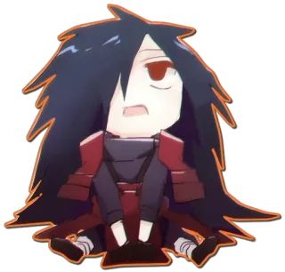 😫 Madara Uchiha Naruto Anime, Mangá, Naruto, Madara Uchiha, Chibi, Adesivo telegram sticker