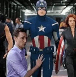🌪 Captain America The Avengers super-herói, Marvel, filme, Vingadores, Loki, Viúva Negra telegram sticker