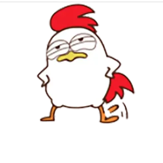 😐 Huhn, Cartoon, Tier, Hahn, Lustig, Süß telegram sticker