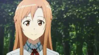 😊 Asuna Yuuki Sword Art Online Anime, Femmina, Personaggio, Asuna, Sword Art Online telegram sticker