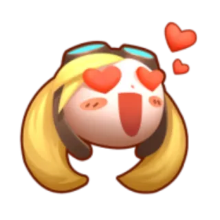 😍 愛, ハート, 可愛い, パイロット, 漫画 telegram sticker