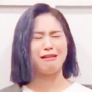 ✊ crying, woman, sad, emotion, face, upset telegram sticker