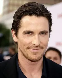 🙂 Christian Bale actor, celebrity, portrait, man, smile, film, entertainment telegram sticker