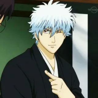 Sakata Gintoki by @G1nojji telegram stickers