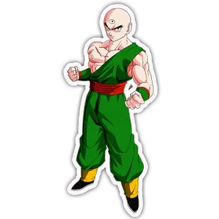😏 Tien Shinhan Dragon Ball Anime, Dragon Ball, Seni Bela Diri, Tiga Mata, Tenshinhan whatsapp sticker