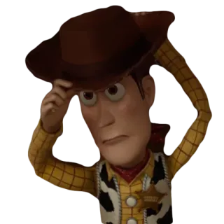 😡 Woody Toy Story Woody, Toy Story, sceriffo, cowboy, cappello, cartone animato, animato telegram sticker