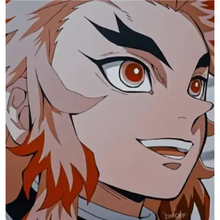 🚂 Kyojuro Rengoku Demon Slayer Anime, Demon Slayer, Rengoku, Kyojuro Rengoku, Sticker, Manga, Pilier de la Flamme whatsapp sticker