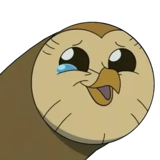 🥲 Hooty The Owl House kartun, burung hantu, menangis, animasi, disney telegram sticker