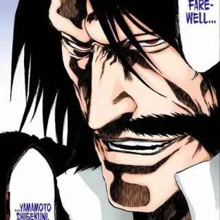 💜 Yamamoto Shigekuni Bleach FARE-WELL...YAMAMOTO SHIGEKUNI. アニメ, マンガ, ブリーチ, 山本元柳斎重國, 別れ telegram sticker