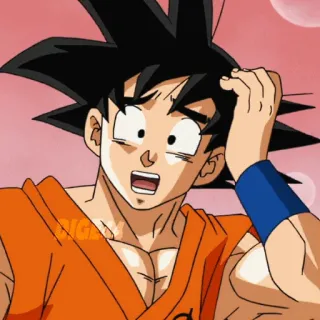 😣 Goku Dragon Ball Goku, Dragon Ball, animé, manga, confus, personnage telegram sticker