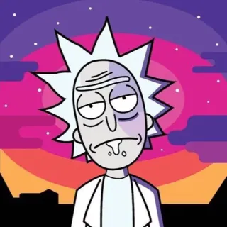🌿 Rick Sanchez Rick and Morty Rick and Morty, cartoon, sci-fi, adult animation, Rick Sanchez, animated telegram sticker