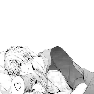 ❤ Anime, Couple, Amour, Coeur, Romance telegram sticker