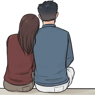 ☺️ 커플, 사랑, 관계, 애정, 사람들, 포옹 telegram sticker