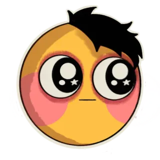 😳 Emoji, Cartoni animati, Carino, Adesivo telegram sticker