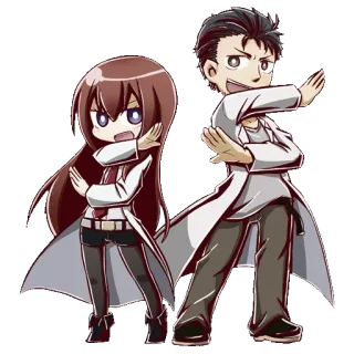 Steins;Gate Randomness whatsapp stickers