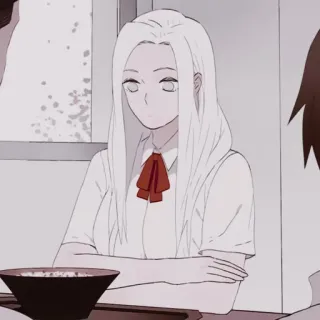 ✖️ Anime, Ragazza, Uniforme scolastica, Illustrazione telegram sticker