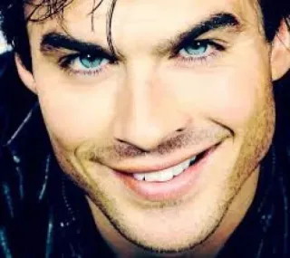 😂 Ian Somerhalder aktor, portret, mężczyzna, celebryta, niebieskie oczy, uśmiechnięty telegram sticker