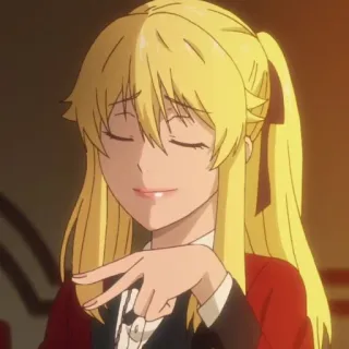 🍋 Mary Saotome Kakegurui Anime, Kakegurui, Apuestas, Mary Saotome, Rubia, Dibujos animados, Personaje whatsapp sticker