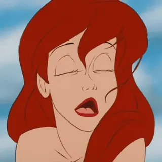 😮💨 Ariel ариэль, дисней, мультфильм, русалочка telegram sticker