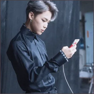 ⚫️ Jimin kpop, jimin, bts, cantor, idol, asiático telegram sticker