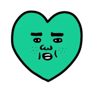 😊 心, 脸, 卡通, 表情符号, 表情 telegram sticker