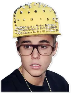 😳 Justin Bieber SEX 가수, 유명인, 안경, 모자, 음악 telegram sticker