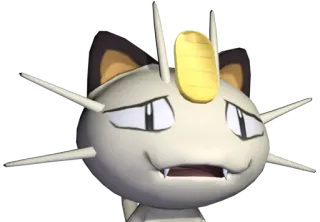 😟 Meowth Pokemon pokemon, kucing, hewan, meowth telegram sticker
