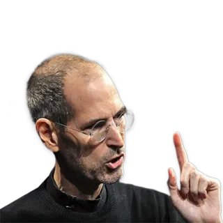 ☝ Steve Jobs tecnología, negocios, emprendedor, apple, innovación, liderazgo telegram sticker