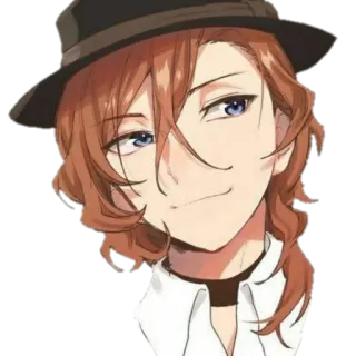 😏 Chuuya Nakahara Bungou Stray Dogs Anime, Manga, Chuya Nakahara, Bungou Stray Dogs, Personnage telegram sticker