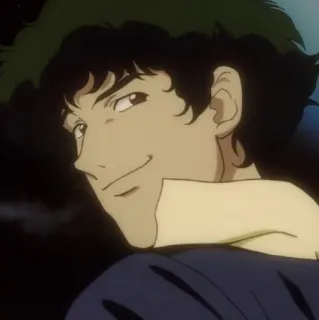 🚀 Spike Spiegel Cowboy Bebop 애니메이션, 카우보이 비밥, 스파이크 스피겔, 애니 whatsapp sticker