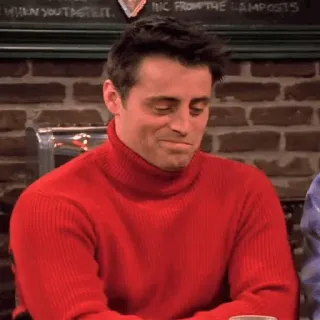 🙂 Joey Tribbiani Friends série tv, friends, joey, joey tribbiani, matt leblanc, personnage telegram sticker
