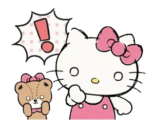 ⭐ Hello Kitty Hello Kitty, Sanrio, carino, gatto, fiocco, cartone animato telegram sticker